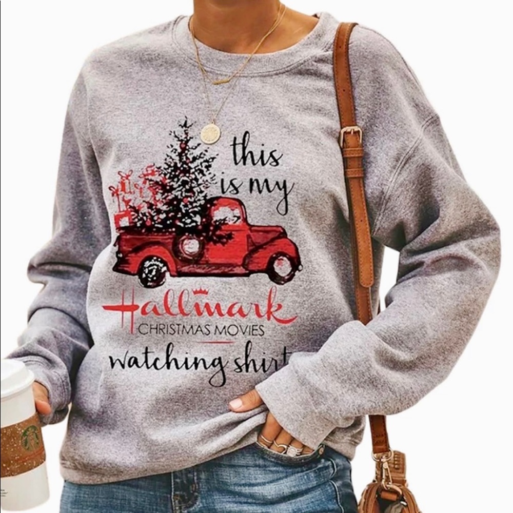 Hallmark Christmas movie watching shirt